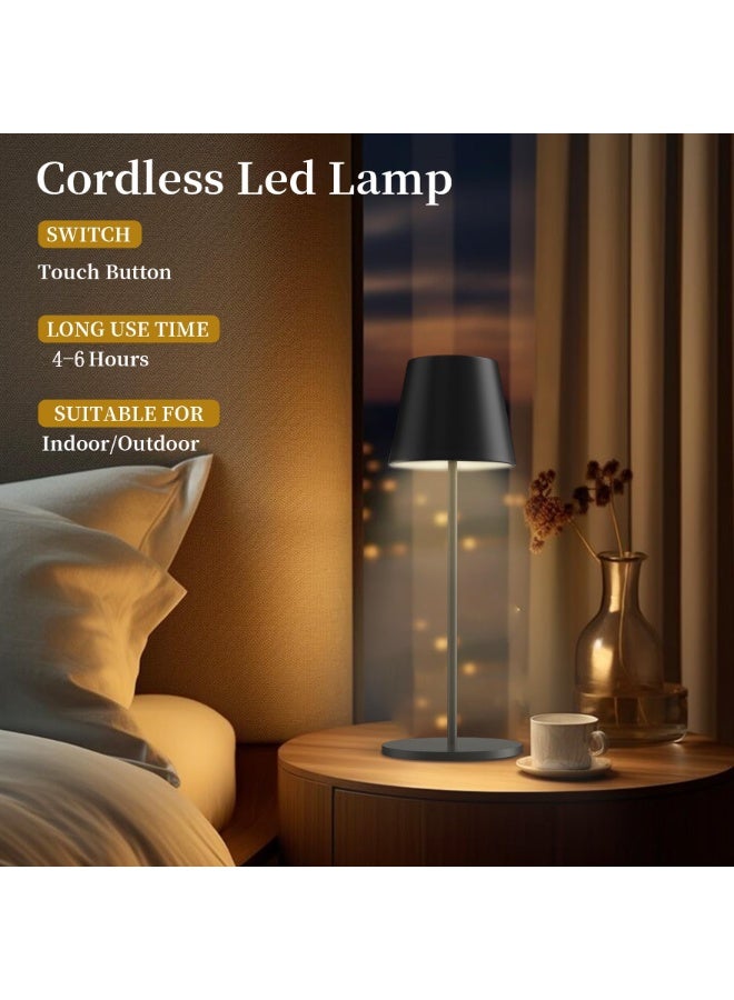 2 PCS Bedside Lamp with USB Port & Touch Control, 3-Way Dimmable Table Lamp for Bedroom, Nightstand, Living Room, Dorm, Office(Black) - Image 5